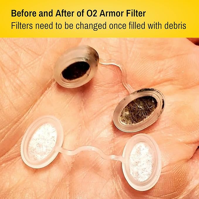 O2 Armor Nose Filters for Welders & Allergies - Nose Filter for Dust - Nasal Filters for Welding - Nose Dust Mask for Construction (50 Pack, Size Small)
