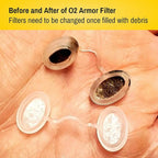 O2 Armor Nose Filters for Welders & Allergies - Nose Filter for Dust - Nasal Filters for Welding - Nose Dust Mask for Construction (50 Pack, Size Large)