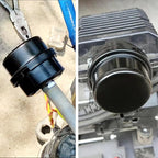 2 Pcs 1/2" Thread Air Compressor Silencer Filter, 20mm Metal Noise Muffler, Intake Filter Replacement for Generators, Blowers, Exhaust Ports, Air Compressor Parts