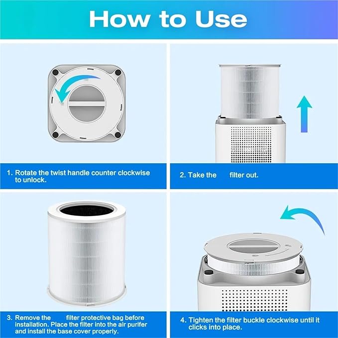 1/2 Pack Replacement Filter，Compatible For Dr.J，Professional AP401 AP402，Compatible For GCZ，AP402 Air Purifier Filter(1pcs)