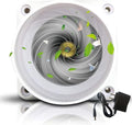 2 Inch Inline Duct Ventilation Fan HVAC Vent Blower 22 Cfm Quiet Ventilation Booster for Hydroponics Grow Tent Pet Room (Color : White, Size : NO Adjustable Speed)