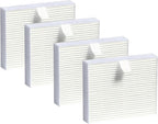 Nisipra AP03 HEPA Replacement Filter for Conair Air Purifier Portable Small Room AP03 4 Packs