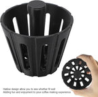 Filter Paper Assistant Coffee Filter Shape Retainer Professional Press for B75 Portable Brewing Tool Travel Office Home Use ABS Material Lightweight Compact Size