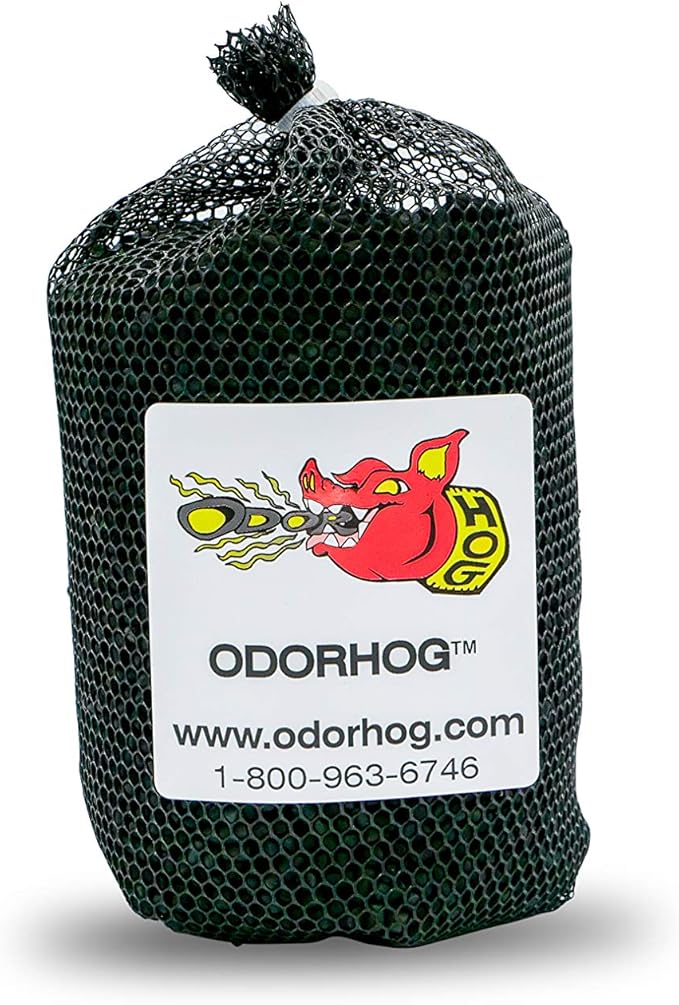 OdorHog Metal Cap Slip On Vent Stack Pipe Filter 6" Black ABS, Removes Outdoor and Sewer Odor Problems (6.0-inch)