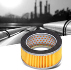 Eujgoov 5Pcs Air Compressor Intake Paper Filter Elements, 4.2x3x2in Piston Type Yellow Compressor Air Filter Replacement