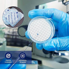 Membrane Solutions MCE Gridded Membrane Filter, Mixed Cellulose Esters Membrane Filter, Sterile Individual Pack Membrane Disc Filter, Diameter: 47 mm, Pore Size: 0.45 um, (2000 Pack)