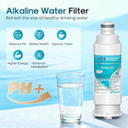 ICEPURE Alkaline DA97-17376B Refrigerator Water Filter Replacement for Samsung HAF-QIN/EXP, DA97-08006C, WD-F45, WS645A RS27T5200SR RS22T5201SR RF28R7201SR RF32CG5400SR RF23M8070SG, Enhances PH, 4Pack