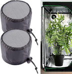FABULETTA 2Pcs Grow Tent Vent Cover Set 4in 6in 8in Waterproof Oxford Cloth Mesh Duct Filter with Elastic Band and Fixed Buckle for Plant Greenhouse Airflow Dust and Pest Control(6in)