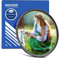 Neewer 62mm Black Diffusion 1/8 Filter Soft Dreamy Cinematic Effect Filter Ultra Slim Water Repellent Scratch Resistant Optical Glass, Multi Nano Coatings for Video/Vlog/Portrait
