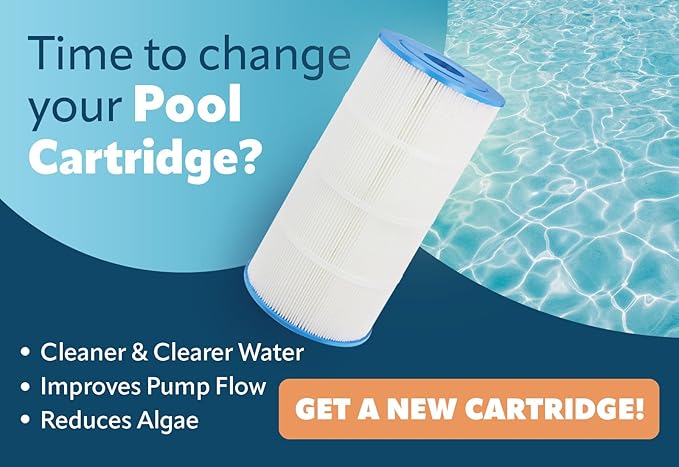 Pureline 80 Sq Ft Pool Replacement Cartridge Filter, Compatible with Jacuzzi Sherlock 80, SHER80
