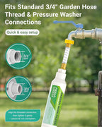 AQUACREST Garden Hose Water Filter for Plants, Greatly Reduces Chlorine, Odor, Improve Plants Health, Ideal for Organic Gardening, Farming and Pets, with Hose Protector