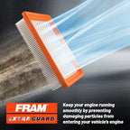 FRAM Extra Guard CA11942 Replacement Engine Air Filter for Select Hyundai Sonata and Kia Optima (2.0L & 2.4L), Provides Up to 12 Months or 12,000 Miles Filter Protection