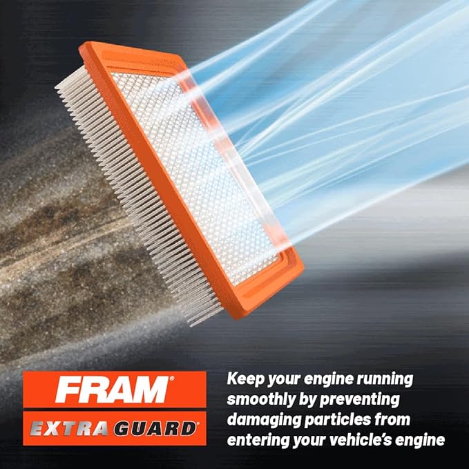 FRAM Extra Guard CA11942 Replacement Engine Air Filter for Select Hyundai Sonata and Kia Optima (2.0L & 2.4L), Provides Up to 12 Months or 12,000 Miles Filter Protection