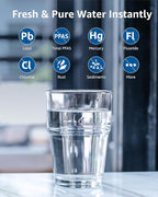 Compatible with Zero Pitchers and Dispenser, 0 TDS Premium Filtration, Fit for ZR-001 ZR-004 ZP-006 ZR-017 ZS-008 Filters, reducing Lead, Chromium, and Contaminants by Sensiblopt, 2 Pack