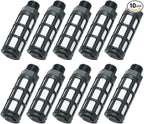 Beduan Pneumatic Air Compressor Muffler Fitting 1/8" NPT Compressed Exhaust Silencer (Pack of 10)