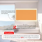 LUVODI Lighted LED Bathroom Mirror: 28”x20”Irregular Stone Pattern Frosted Wall Vanity Mirror with Bright Back Lit - Illuminated Dimmable 3 Colors Vanity Mirrors with Smart Memory Form Anti-Fog
