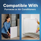 Filtrete 16x20x1 AC Furnace Air Filter, MERV 12, MPR 1500, CERTIFIED asthma & allergy friendly, 3 Month Pleated 1-Inch Electrostatic Air Cleaning Filter, 4-Pack (Actual Size 15.69 x 19.69 x 0.78 in)