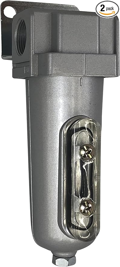 3/4" NPT, THB Industrial Desiccant Air Dryer For Compressed Air, 5oz Metal Bowl, Includes Desiccant Beads, (225 PSI Max), QTY 02