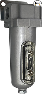 3/4" NPT, THB Industrial Desiccant Air Dryer For Compressed Air, 5oz Metal Bowl, Includes Desiccant Beads, (225 PSI Max), QTY 06