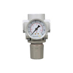 PneumaticPlus SAR400-N04BG Compressed Air Pressure Regulator 1/2" NPT - Bracket, Gauge