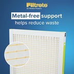 Filtrete 14x18x1 AC Furnace Air Filter, MERV 8, MPR 700, Tough on Pollen, Easy on Airflow, 3-Month Pleated 1-Inch Electrostatic Air Cleaning Filter, 4-Pack (Actual Size 13.81 x 17.81 x 0.81 in)