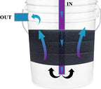 Aquarium Pond 5 Gallon Bucket DIY Bio Sponge Filter Media Pad Rounded 11x11 (20ppi 3 Pack)