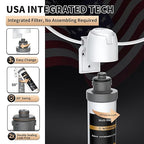 Under Sink Water Filter System with Stainless Steel Faucet, Reduces Chlorine, Heavy Metals, Bad Taste, Sediment, NSF/ANSI 42&53, 8K Gallons, Easy Installation Sink Water Filter, Brushed Nickel