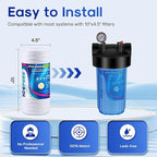 ICEPURE 25 Micron 10”x4.5'' Whole House Sediment String Wound Water Filter Replacement filter for 84637, WPX5BB97P, PC10, 355214-45, 355215-45, WP10BB97P, WP5BB97P, 2PACK