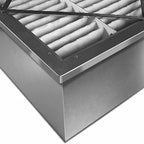 RIGID-PACK 24x24x12 Rigid Box Air Filter – MERV 14/95% ASHRAE HVAC Filter – Radial V-Pleat, Metal Frame, Single Header – High-Efficiency Replacement for Commercial & Industrial Systems