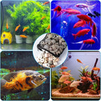 12 Pcs Fish Tanks Filter Media Bags, Aquarium Filter Media Bags with Zipper Reusable for Activated Carbon, Ceramic Rings, Bio Balls, Biological Filtration