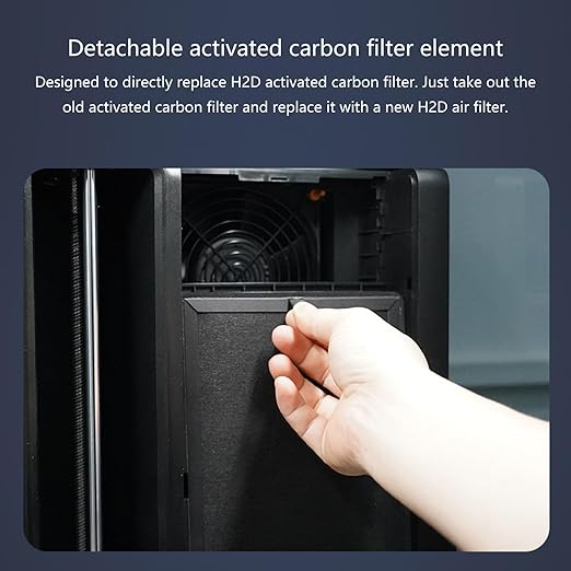Low Noise Air Filtration Systems Cartridge for H2D Commercial/Personals 3D Printing Equipment Plugs and Play Air Filter for Systems