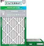 Filterbuy 13x21.5x2 Air Filter MERV 8 Essential Dust & Allergy Defense (2-Pack), Electrostatic Pleated HVAC AC Furnace Filters Replacement, Made in USA (Actual Size: 13.00 x 21.50 x 1.75)