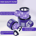 2 Pack Vacuum Filter Replacement Part Compatible with Dyson V10 Series Vacuum Cleaner, Cordless Vacuum Filter Accessories, Effective Cleaning, Home Cleaning Helper, 2 Rear-Filters (2)