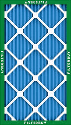 Filterbuy 14x25x1 Air Filter MERV 13 Optimal Smoke & Allergy Defense (6-Pack), Electrostatic Pleated HVAC AC Furnace Filters Replacement, Made in USA (Actual Size: 13.50 x 24.50 x 0.75)