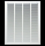 HVAC Premium 26 x 36 Duct Opening Steel Return Air Filter Grille, for 1-inch Filter, Removable Door, Flat Stamped HVAC Vent Cover Grille, Outer Dimensions 28.5 x 38.5
