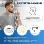 PUREPLUS 5 Micron 20" x 4.5" Whole House Coconut Shell Activated Carbon Water Filter Replacement Cartridge, Compatible with FC25B, EPM-20BB, CB-BB-20, 155783-43, 1 Pack