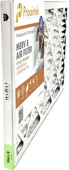 Proairtek AF14251M08SWH Model 14x25x1 Air Filter, MERV 8; Ideal for Anyone Wanting Clean, Crisp Air in Their Home