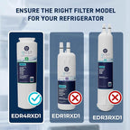 Mist EDR4RXD1 Refrigerator Water Filter Replacement for EveryDrop® Filter 4 – Maytag® UKF8001AXX-200, UKF8001AXX-750, Whirlpool® WHR4RXD1, UKF8001, 4396395 – 2-Pack – NSF 42 & 372 Certified
