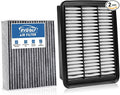 Engine+Cabin Air Filters Set Fit for 2016-2024 Mazda CX-9 CX9 2.5L Engine Air Filter for My Car Replacement Automotive Accessories CF12157 PY8W133A0