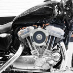 HDBUBALUS Motorcycle Air Filter Air Cleaner Intake System Cleaner Fit For Harley Dyna Softail Touring Trike 2008-2017 Chrome