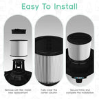 90398 HEPA Replacement Filter - Small Cartridge Vacuum Filter Pack of 2 Fit for Shop-Vac 90398/118692, 9039800, 903-98, 903-98-00 Wet and Dry Vacuum (2 Filters+ 1 Brush)