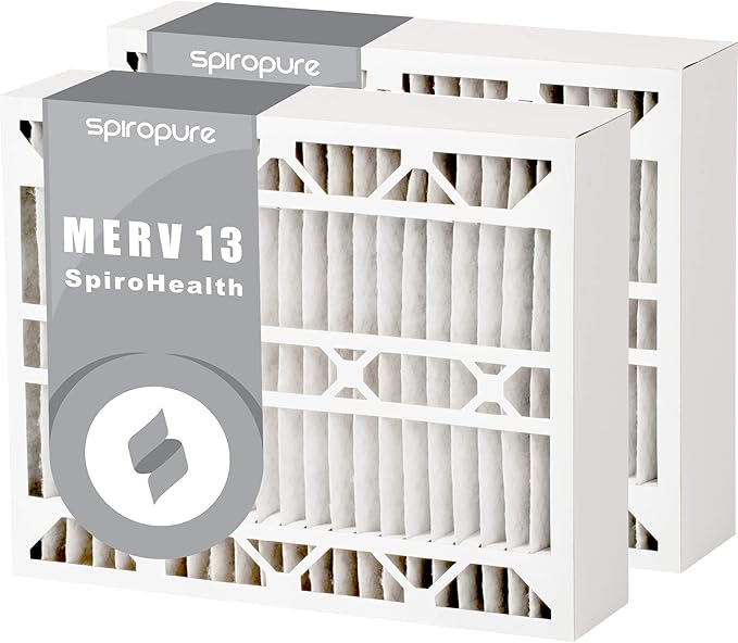 SpiroPure 16x26x5 White-Rodgers FR1400-100 Aftermarket Filters, MERV 13 (2 Pack),