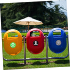 Garbage Can Recycling Stickers 9pcs Waste Sorting Decals Removable Adhesive Black Small Trash Can