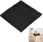 Activated Carbon Compost Filter for Garden Waste Bins, 8 x 8 x 0.5 cm Square Control Pad, 5-Pack, Fits Standard Compost Bin Lids, Air Quality