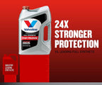 Valvoline Full Synthetic High Mileage with MaxLife Technology SAE 5W-30 Motor Oil 5 QT, Case of 3