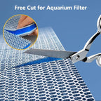Aquarium Filter Media, Newly Premium 8-Layer Filter Pads for Aquarium, Fish Tank Sponge Pad Foam Filter Accessories for Pond (15.7"x11.8"x0.78“,2pack)