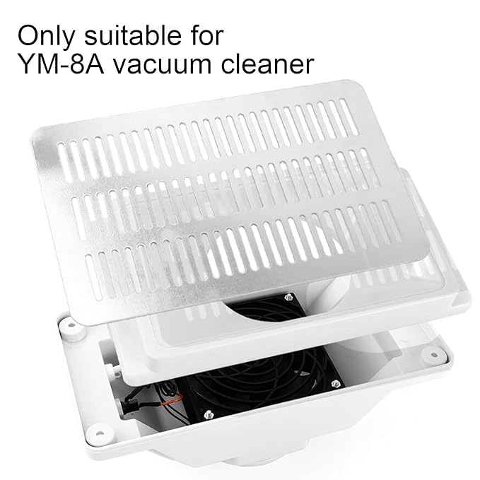Nail Dust Collector Filter Stainless Steel Replacement Accessory for YM8A Vacuum Cleaner Effectively Collects Dust While Filing or Polishing Nails 19.8 x 12.4cm Size