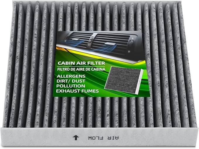 CF11809 Premium Cabin Air Filter With Activated Carbon Compatible with CADILLAC CHEVY SILVERADO GMC SIERRA 2014 2015 2016 2017 2018 2019 2020 2021 2022