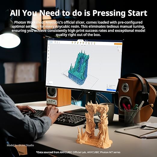 ANYCUBIC 2nd Gen Resin Technology ABS-Like Resin 2.0, 3D Printer Resin with High Toughness, More Precise Details, Low Odor, Wide Compatibility for All LCD Resin 3D Printers (Clear, 1kg)