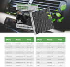 CF11809 Cabin Air Filter With Activated Carbon Compatible with Silverado, Suburban, Tahoe, Sierra, Yukon, Escalade Cabin Filter (3 Pack)